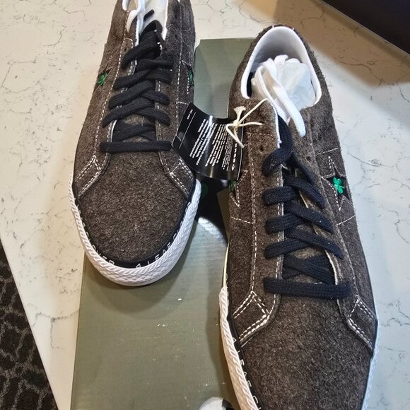 RARE NEW Converse Patta One Star Pro Ox Size 10.5 4 Leaf Clover Limited Edition - Picture 3 of 15